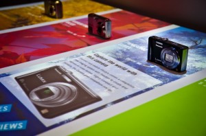 closeup of a consumer electronics display by PERCH