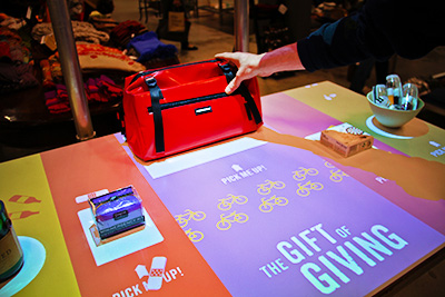A PERCH display table in action for NRF 2013 delegates